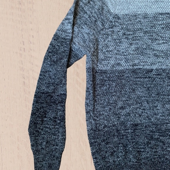 Mens striped sweater grey LARGE - Picture 4 of 7